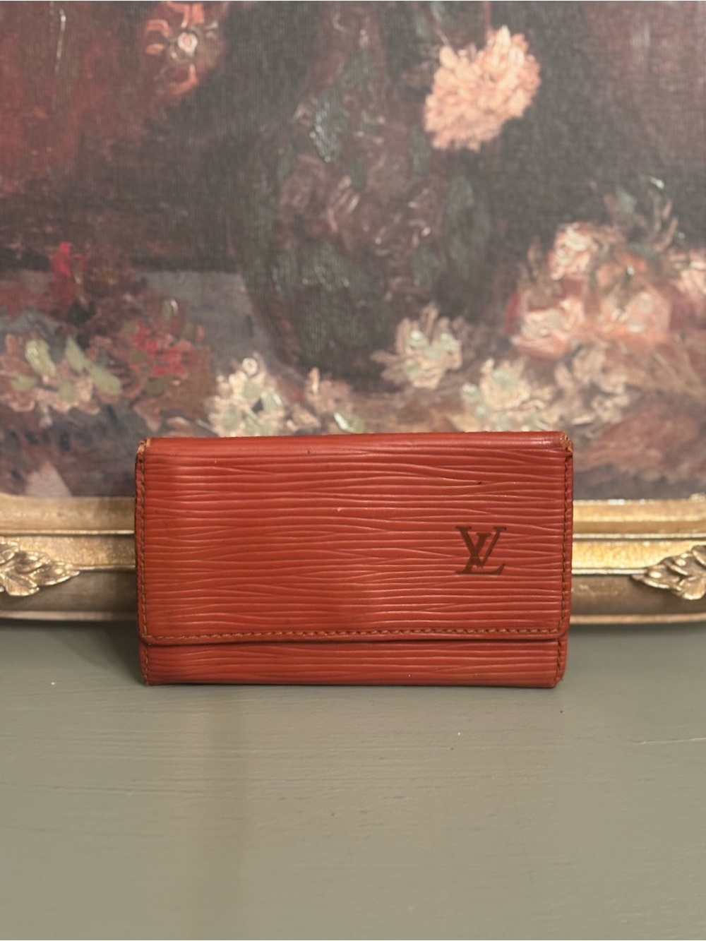 Louis Vuitton Brown Epi Leather 6 Key & Card Holder